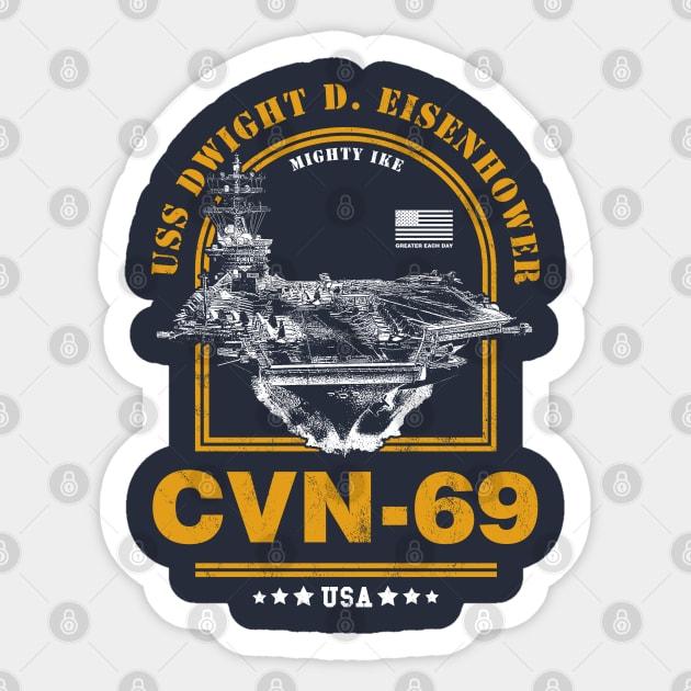 Eisenhower Aircraft Carrier Sticker by rycotokyo81